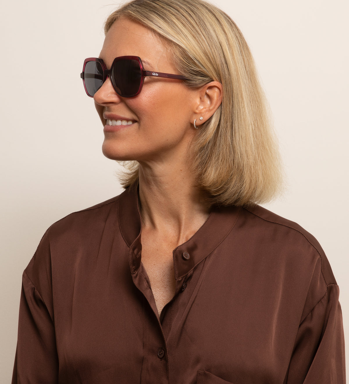Andrea Wine Red Progressive Sunglasses