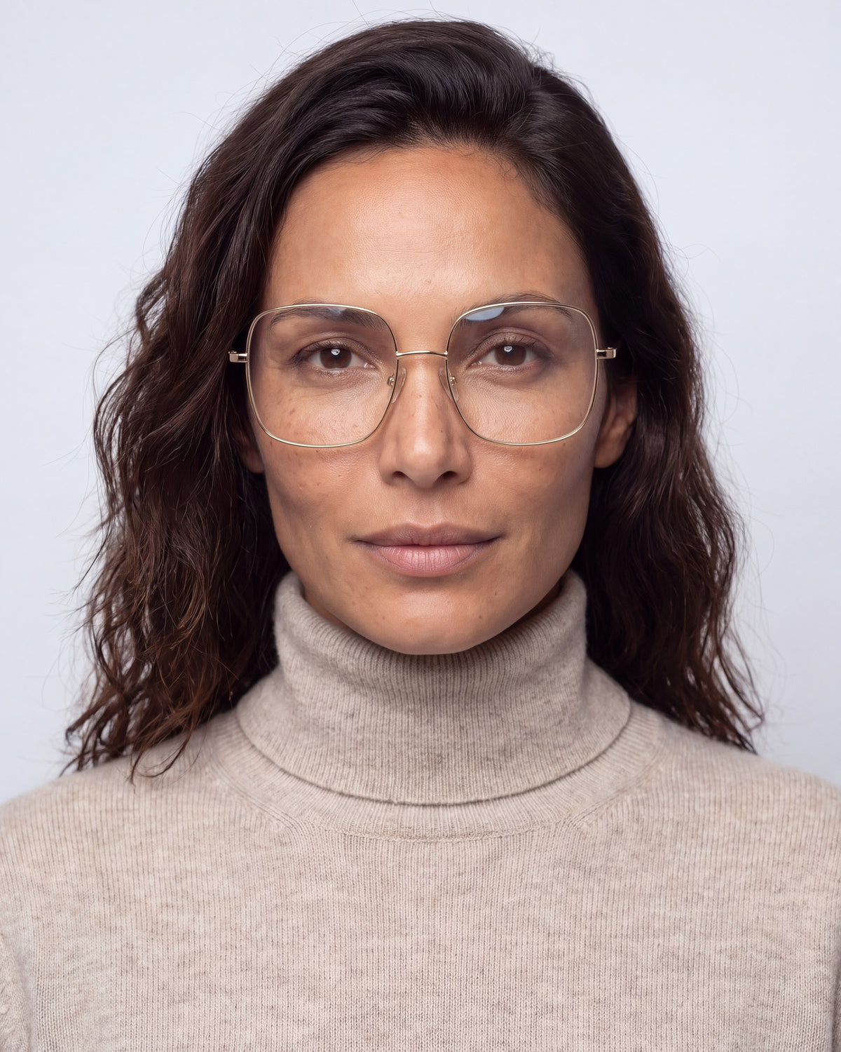 Billie Gold Readers, worn