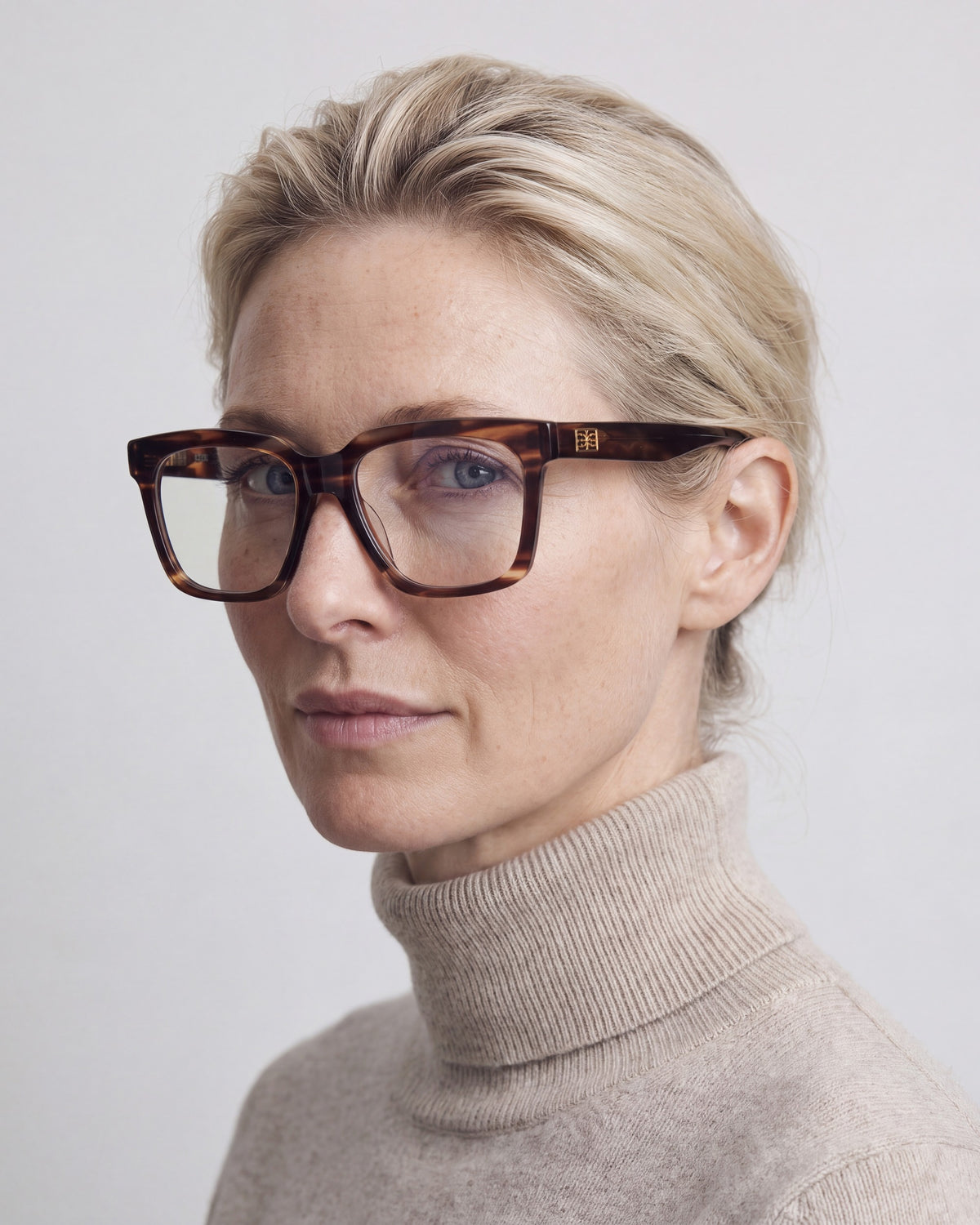 Therese Dark Brown Readers, worn, side