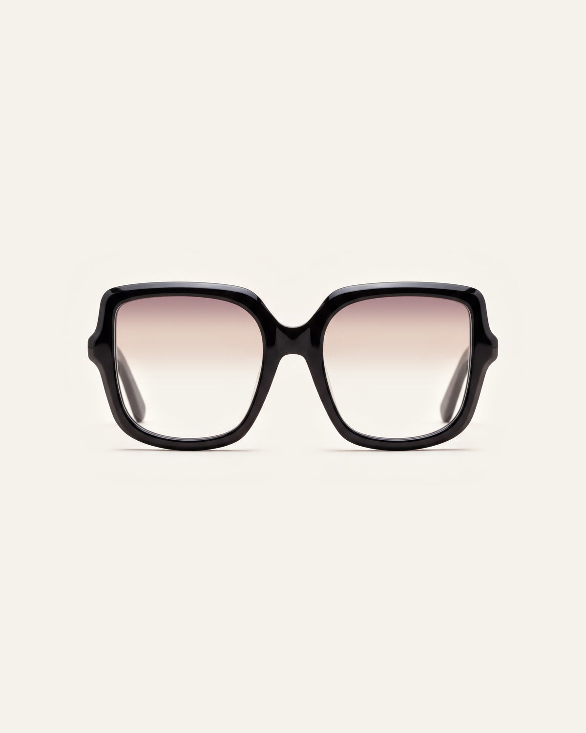 Elara in black, front, Heather lenses
