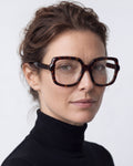 Elara in tortoiseshell, worn