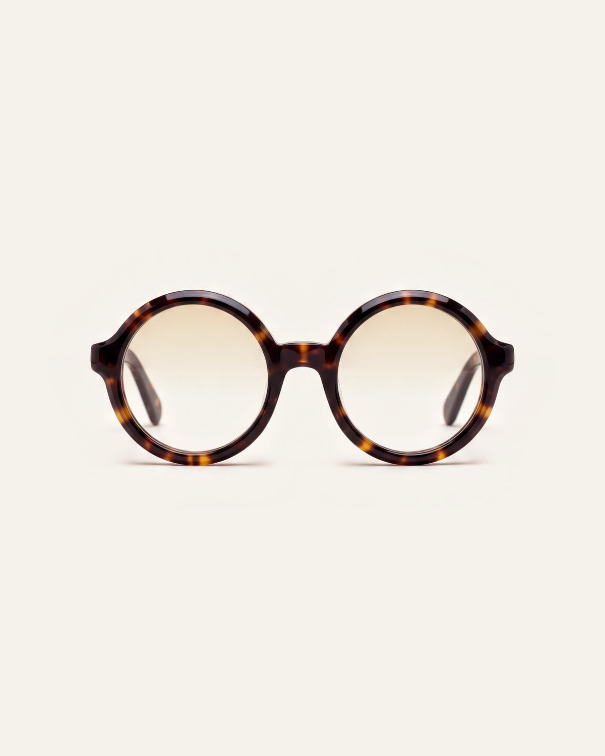 Rakel in tortoiseshell, front, Dawn lenses