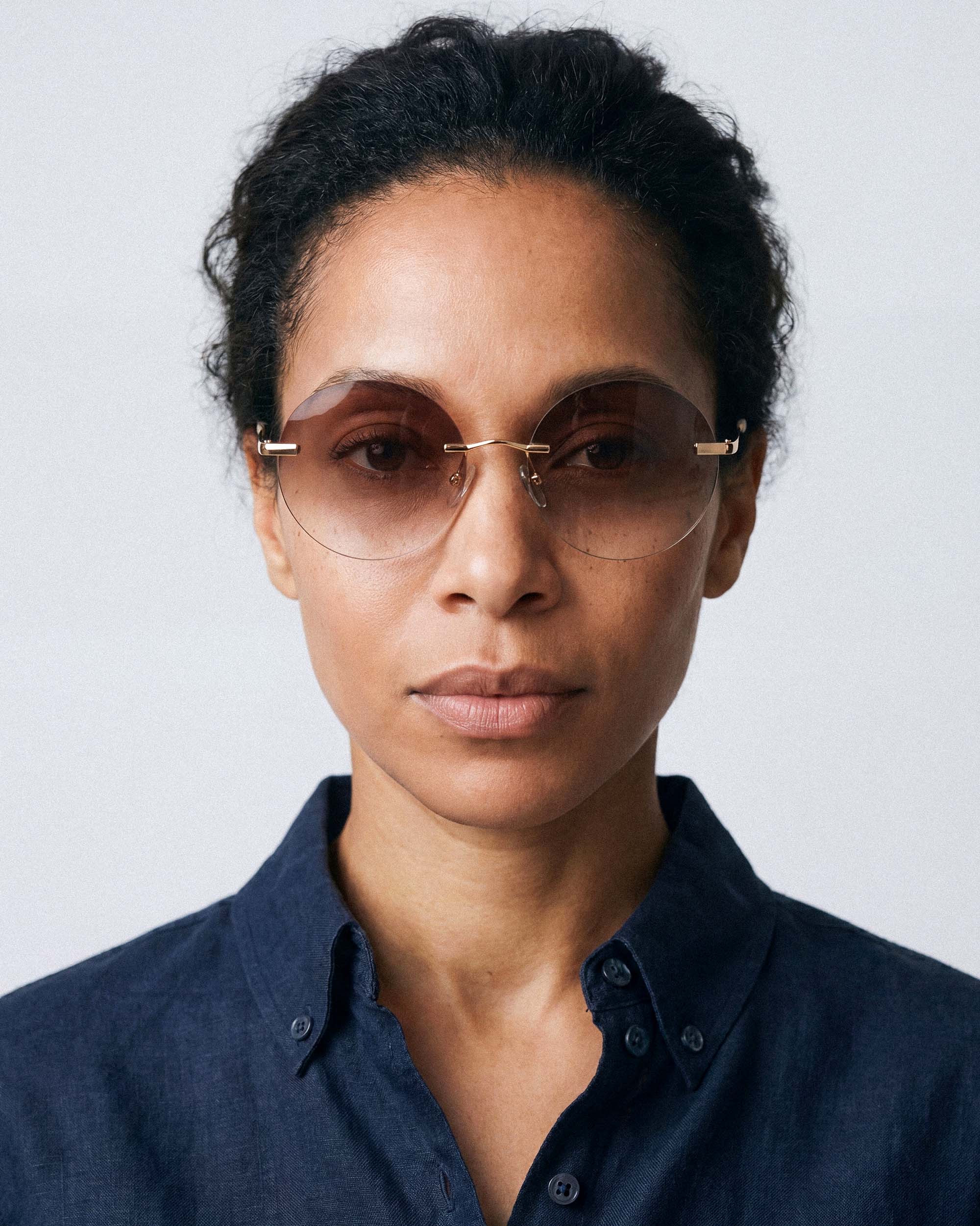 Grace Gold Rimless Tinted