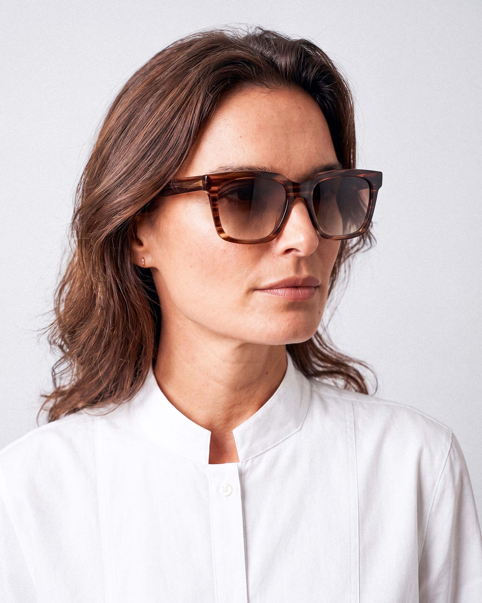 Therese Dark Brown Sunglasses